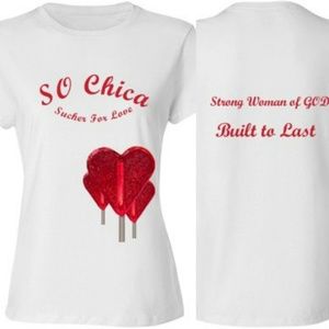 EXCLUSIVE SO CHICA BRAND SUCKER FOR LOVE TEE